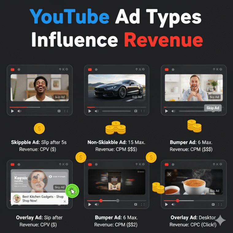 YouTube ad types example